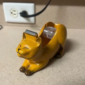 Vintage Figi Graphics Cat tape dispenser - model TD-102 - For Office Desk
